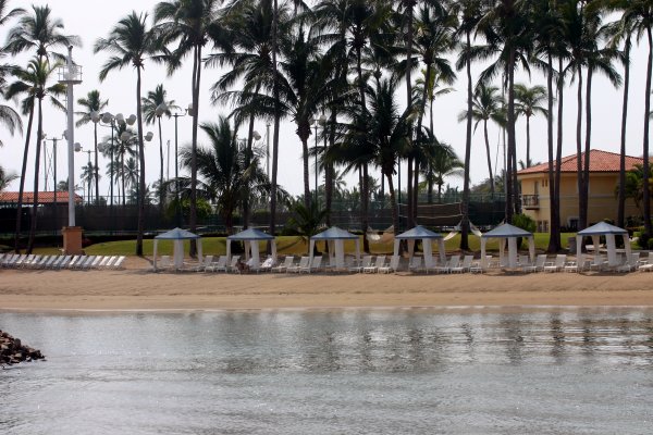 beach side rest or tennis in the background